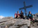 Ich, Christian und Ursa am Inneren Knorrkogel, 2.882 m (16. Juli)