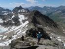 Christian und Ursa zwischen Wildenkogelscharte und Wildenkogel (16. Juli)