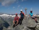 Ich, Christian und Ursa am Wildenkogel, 3.021 m (16. Juli)