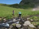 Christian und Ursa am Wildenkogelweg beim Löbbenbach (16. Juli)