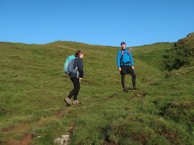 Sabine und Christoph zwischen Reinkarhütte und Riedingscharte