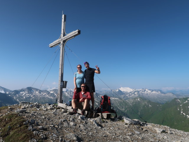 Sabine, ich und Christoph am Weißeck, 2.711 m