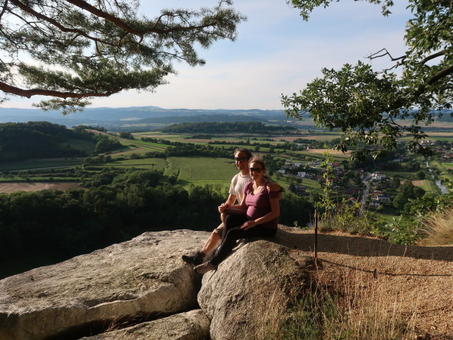 Ich und Sabine am Wei&szlig;en Stein
