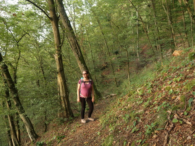 Sabine zwischen Wei&szlig;em Stein und Brunngraben