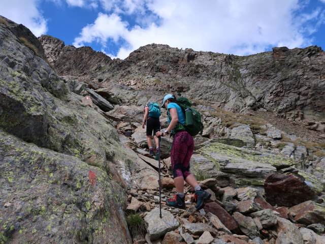 Larissa und Ursa zwischen G&ouml;ssnitzbach und Rotem Knopf (12. Aug.)