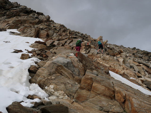 Ursa und Larissa zwischen G&ouml;ssnitzbach und Rotem Knopf (12. Aug.)
