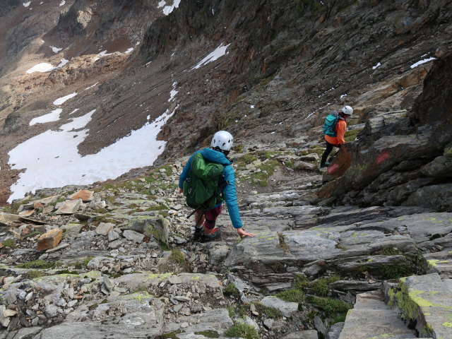 Ursa und Larissa zwischen Rotem Knopf und G&ouml;ssnitzbach (12. Aug.)
