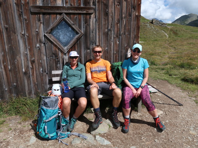 Larissa, ich und Ursa im Peischlacht&ouml;rl, 2.484 m (13. Aug.)