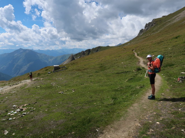 Ursa und Larissa im Berger T&ouml;rl, 2.651 m (13. Aug.)