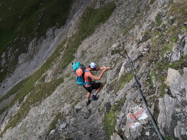 Larissa zwischen Berger T&ouml;rl und Lucknerh&uuml;tte (13. Aug.)