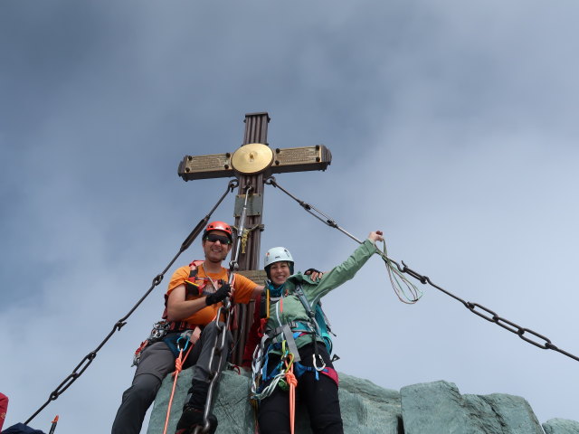 Ich und Larissa am Gro&szlig;glockner, 3.798 m (14. Aug.)