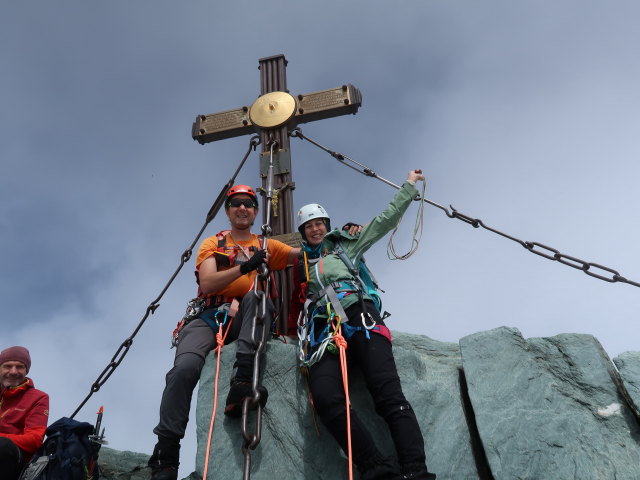 Ich und Larissa am Gro&szlig;glockner, 3.798 m (14. Aug.)