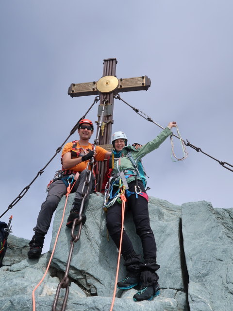 Ich und Larissa am Gro&szlig;glockner, 3.798 m (14. Aug.)