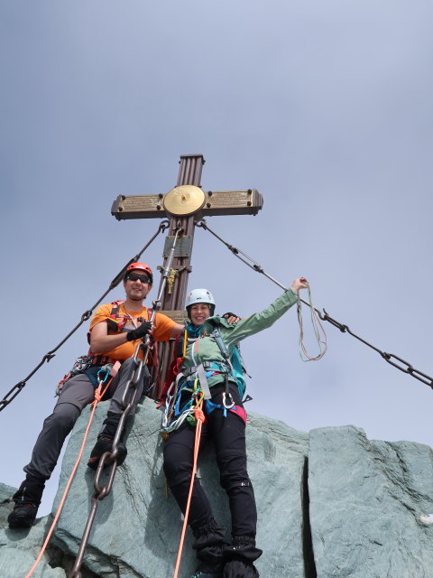 Ich und Larissa am Gro&szlig;glockner, 3.798 m (14. Aug.)
