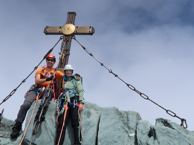 Ich und Larissa am Großglockner, 3.798 m (14. Aug.)