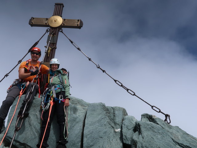 Ich und Larissa am Gro&szlig;glockner, 3.798 m (14. Aug.)