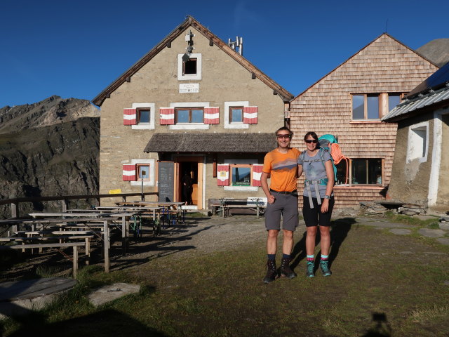 Ich und Larissa bei der Salmhütte, 2.638 m (15. Aug.)