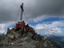 Larissa, ich und Ursa am Roten Knopf, 3.281 m (12. Aug.)