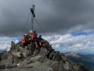 Larissa, ich und Ursa am Roten Knopf, 3.281 m (12. Aug.)