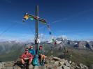 Ich, Ursa und Larissa am Bösen Weibl, 3.119 m (13. Aug.)