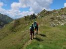 Ursa und Larissa am Wiener Höhenweg zwischen Peischlachtörl und Berger Törl (13. Aug.)