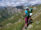 Ursa und Larissa am Wiener Höhenweg zwischen Peischlachtörl und Berger Törl (13. Aug.)