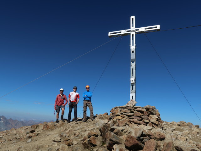 Ich, Ronald und Aaron am Similaun, 3.599 m (20. Aug.)
