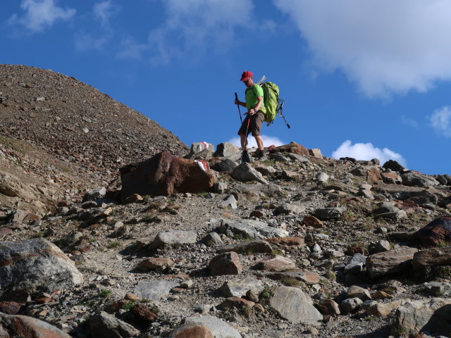 Aaron zwischen Hochjochferner und Arzb&ouml;dele (20. Aug.)