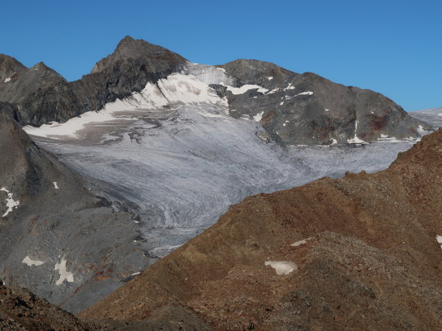 Kesselwandferner von der Mittleren Guslarspitze aus (21. Aug.)