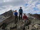 Aaron, Ronald und ich auf der Marzellkammspitze, 3.149 m (20. Aug.)