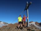 Ronald und ich auf der Mittleren Guslarspitze, 3.128 m (21. Aug.)