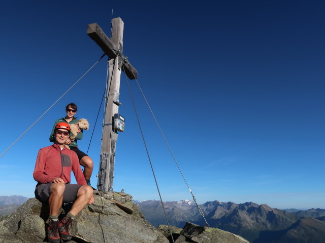 Ich und Larissa am Polinik, 2.784 m (2. Sep.)