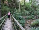 Sabine, Elisabeth und Eckart in der Johannesbachklamm