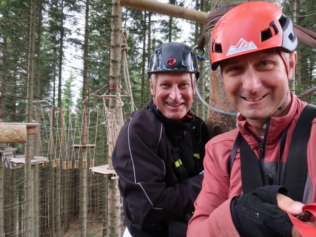 Erich und ich im Parcour 6 'Der Fuchs'