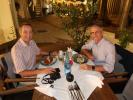 Ich und Friedrich im Fisch-Restaurant Blue Marlin