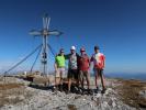 Aaron, Frank, ich und Ronald am Hochturm, 2.081 m