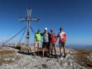 Aaron, Frank, ich und Ronald am Hochturm, 2.081 m