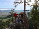 Teufelsgrat: Ich und Eric am Stand nach der 3. Seillänge