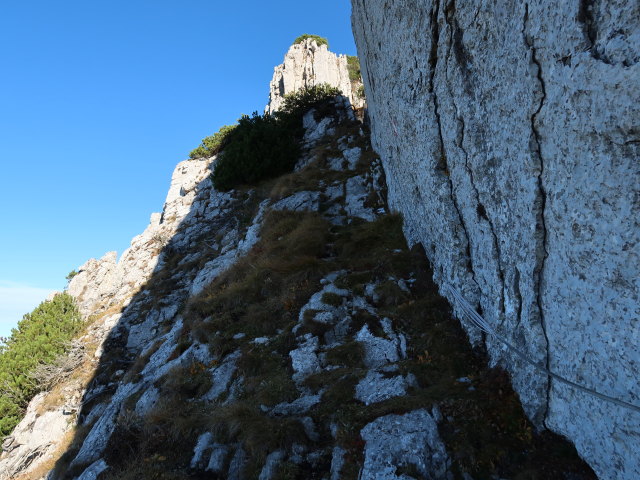 Kopetzkysteig zwischen Stumpfmauer und Tanzboden