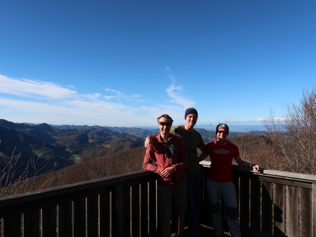 Ich, Frank und Carmen am Kirchenberg, 924 m