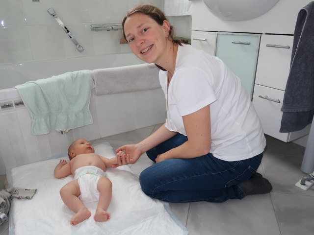 Nils und Sabine im Haus meiner Eltern