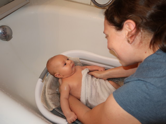 Nils und Sabine in unserer Wohnung