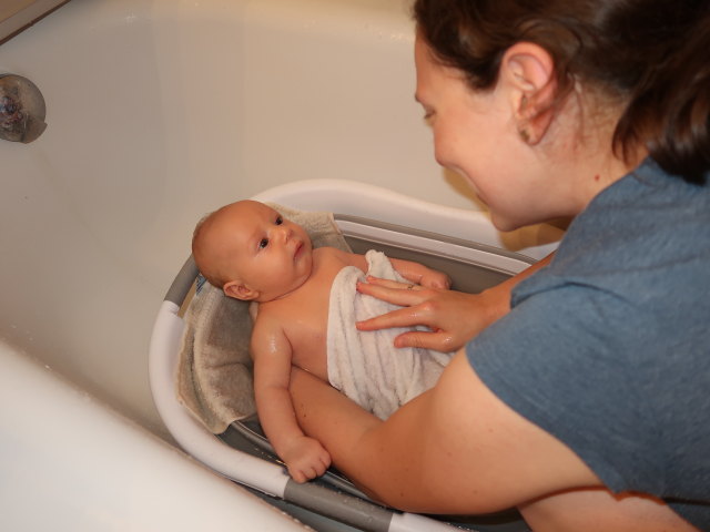 Nils und Sabine in unserer Wohnung