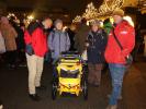 Erich, Sabine, Doris und Jörg im Weihnachtsdorf Belvedere