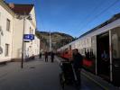 Nils und Sabine im Bahnhof Breitenstein, 791 m