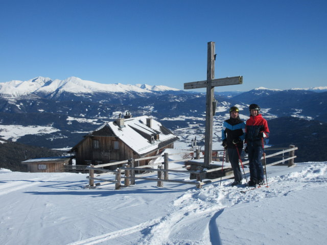Frank und ich am Gro&szlig;eck, 2.072 m (20. J&auml;n.)