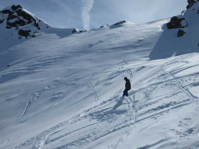 Markus neben der Piste Combe du Vallon (19. M&auml;rz)