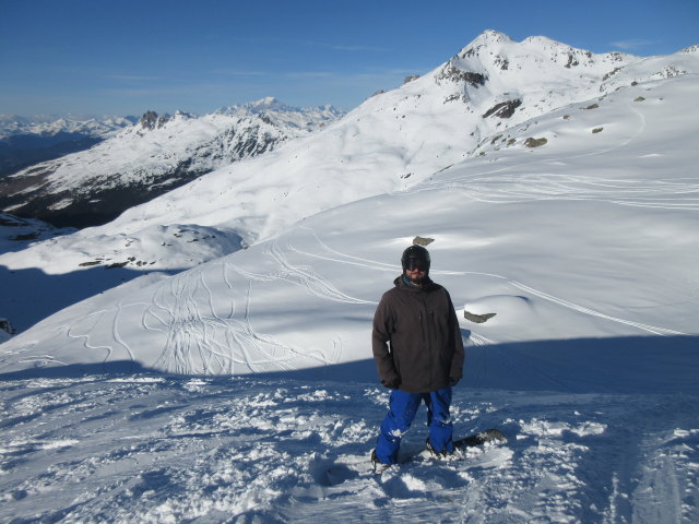 Markus neben der Piste Lac de la Chambre (19. M&auml;rz)