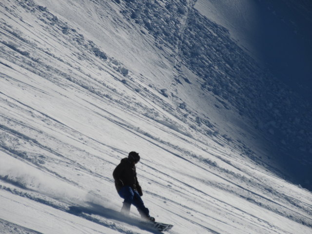 Markus neben der Piste Lac de la Chambre (19. M&auml;rz)