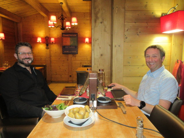 Markus und ich im Restaurant Les Rotisseurs (22. M&auml;rz)